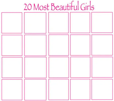 20 most beautiful girls 