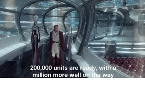 20000 units ready and a million more on the way 