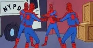 4 spider-man pointing 