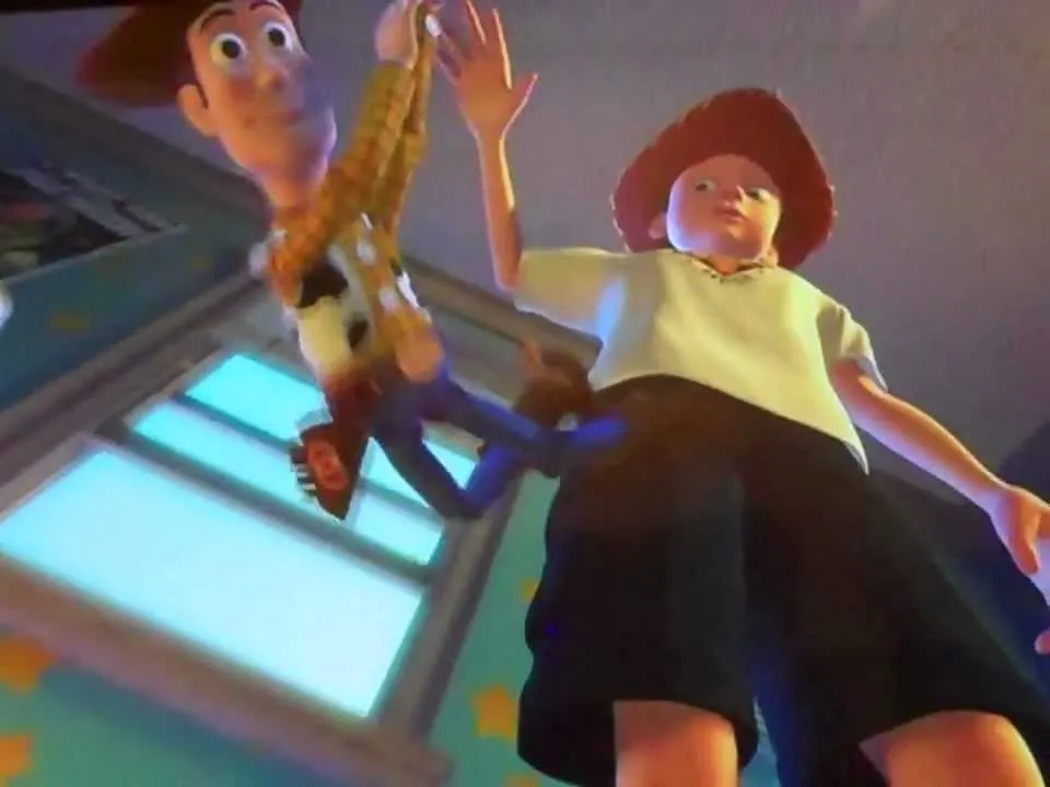 ANDY DROPPING WOODY 
