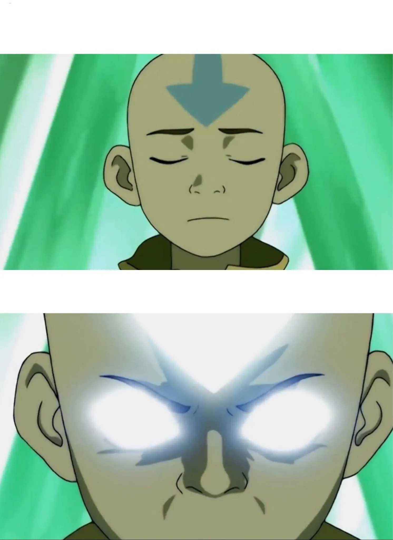 Aang Going Avatar State 