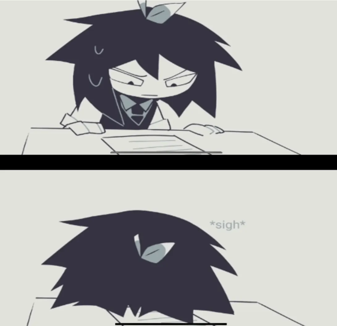 Abbie struggling with homework