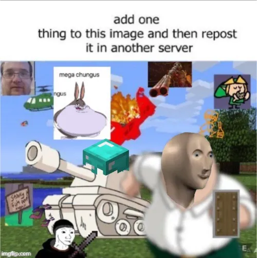 Add something to this image and repost 