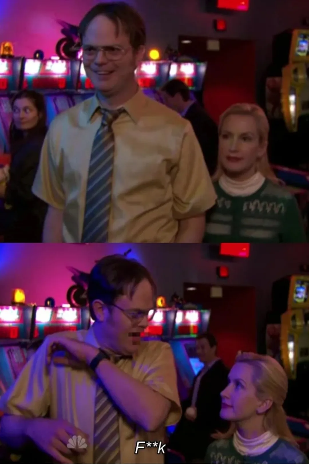 Angela Scares Dwight 