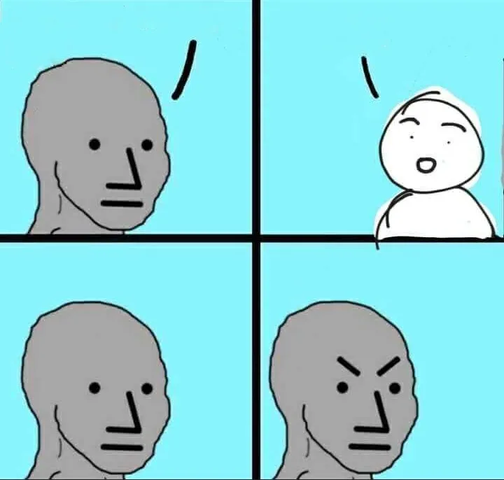 Angry NPC Meme