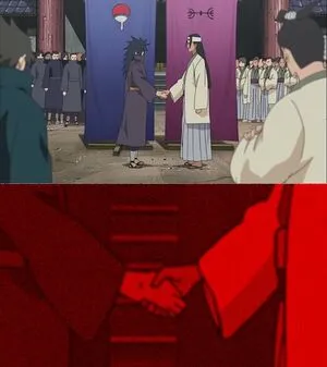 Anime hand shaking 