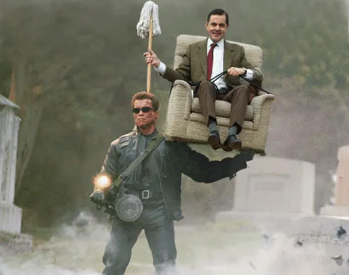 Arnold Schwarzenegger Mr. Bean 