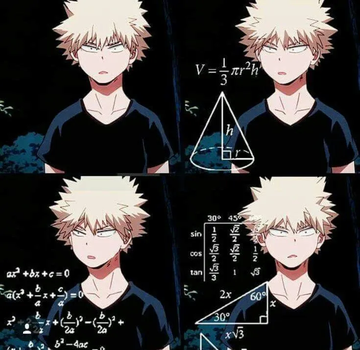 Bakugo confused 