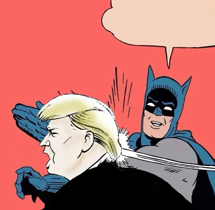 Batman slaps Trump 