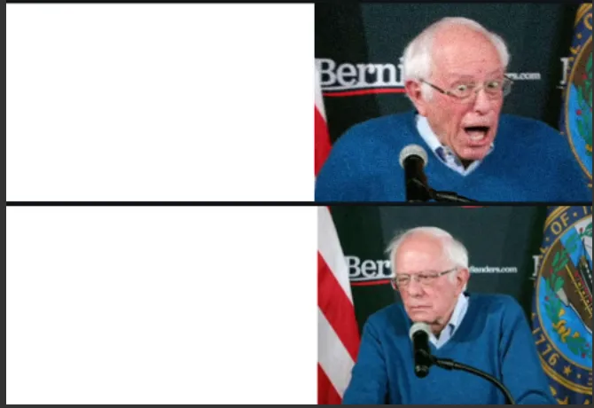Bernie react good bad 