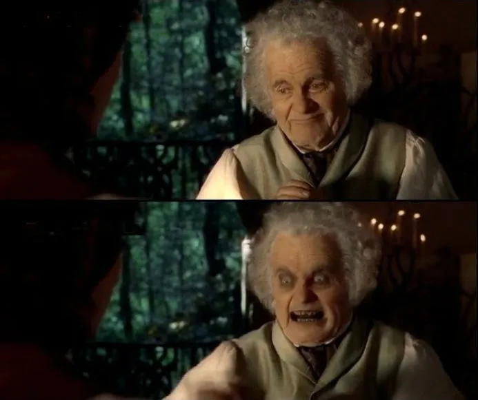 Bilbo scary face 