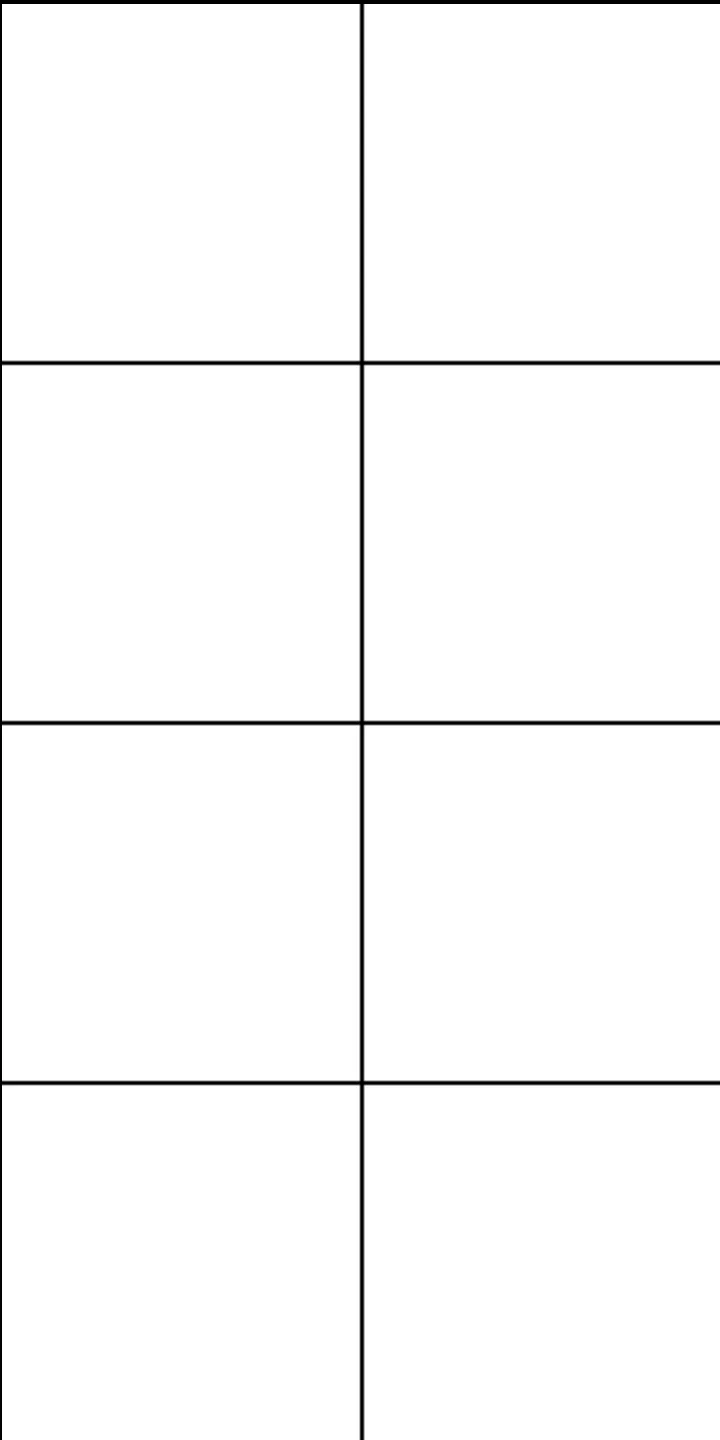 Blank 8 square panel template 