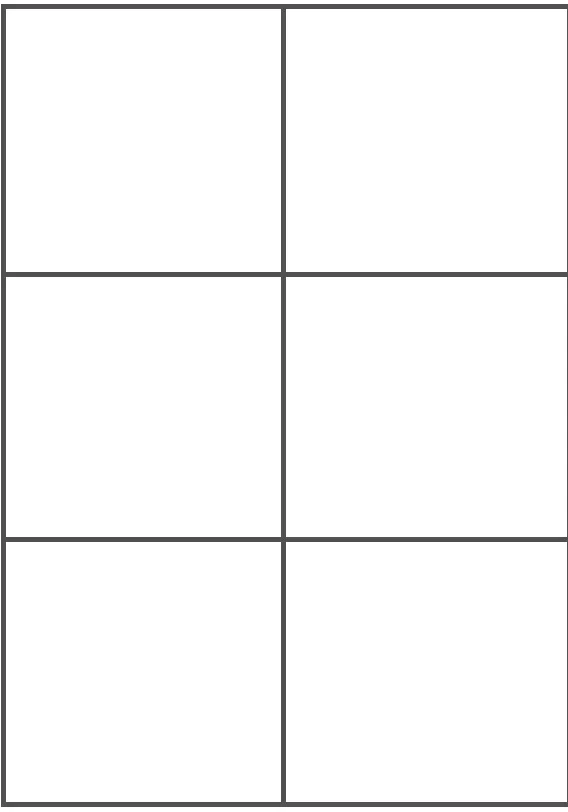 Blank Comic Panel 2x3 