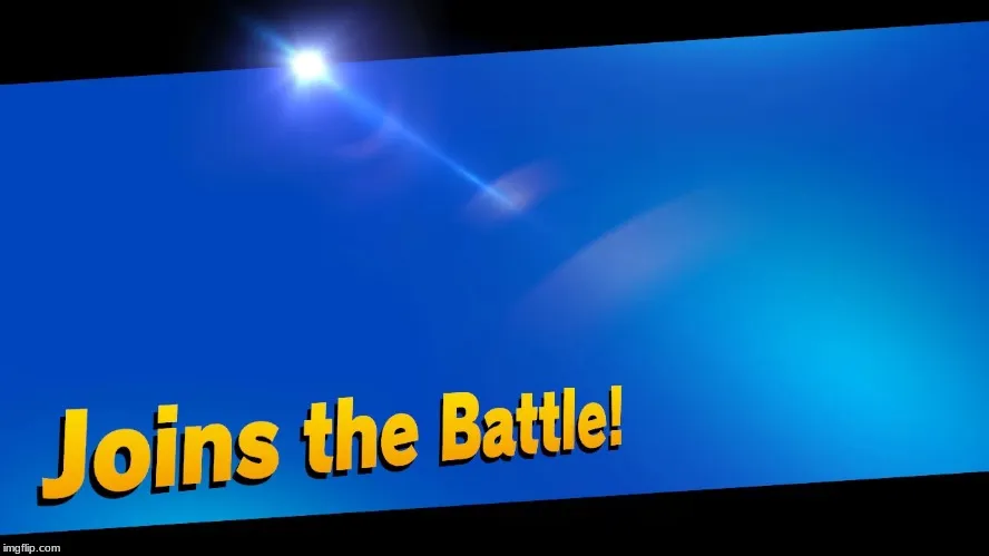 Blank Joins the battle 