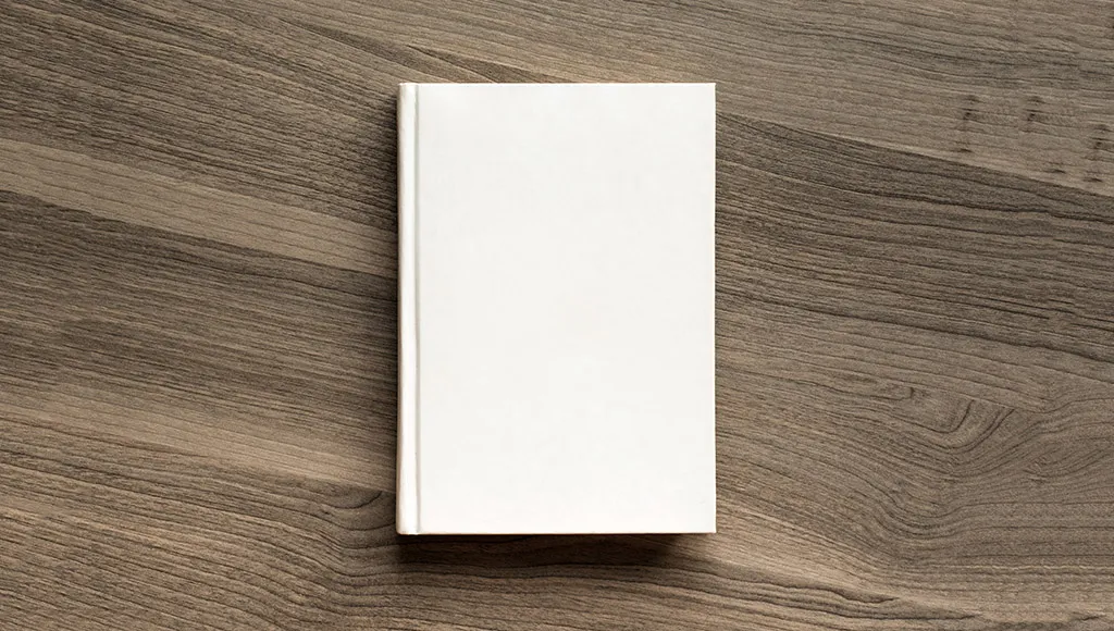 Blank book cover 