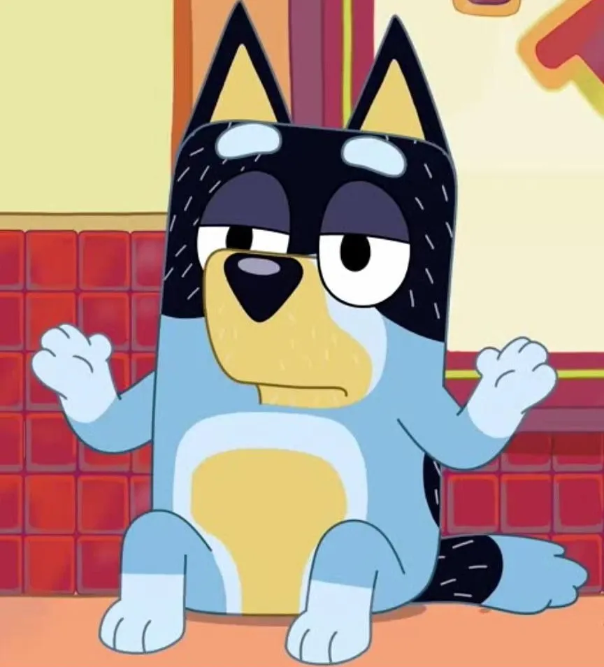 Bluey bandit too tired to care 
