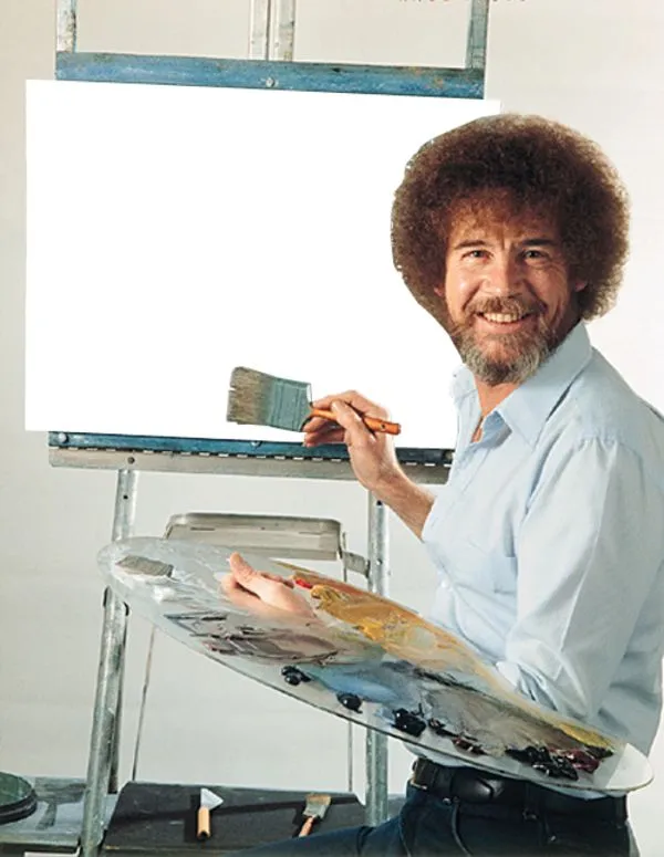 Bob Ross Blank Canvas 