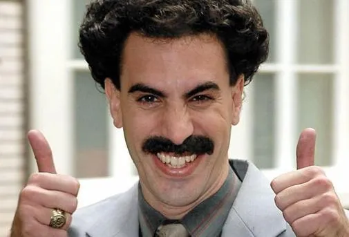 Borat Thumbs Up Excited 