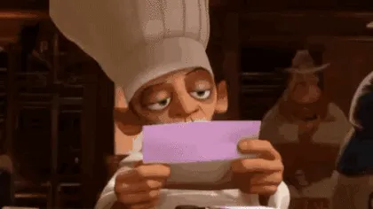 Chef Skinner Reading a Letter 