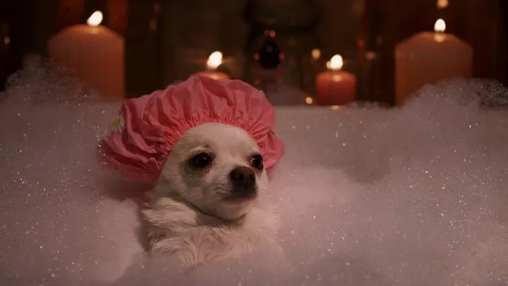 Chihuahua Bubble Bath 
