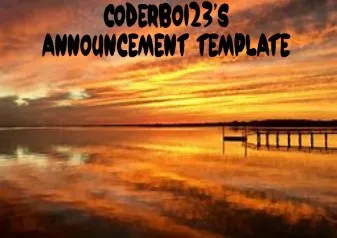 Coderboi23 announcement template 