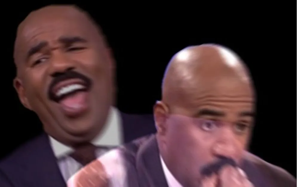 Conflicted Steve Harvey 