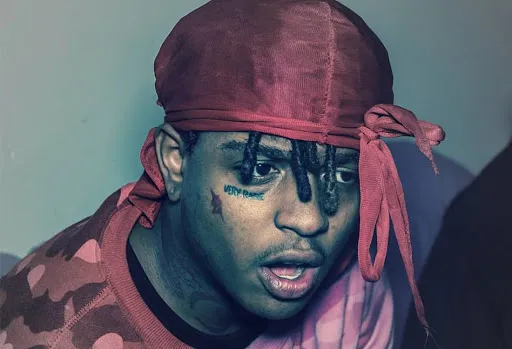 Confused/shocked Ski mask the slump god 