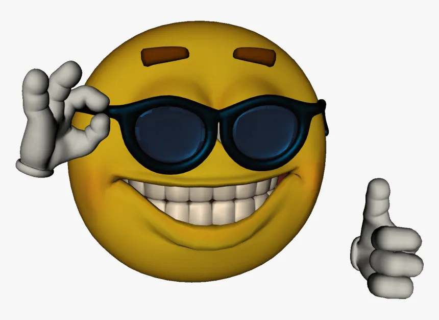 Cool guy emoji 