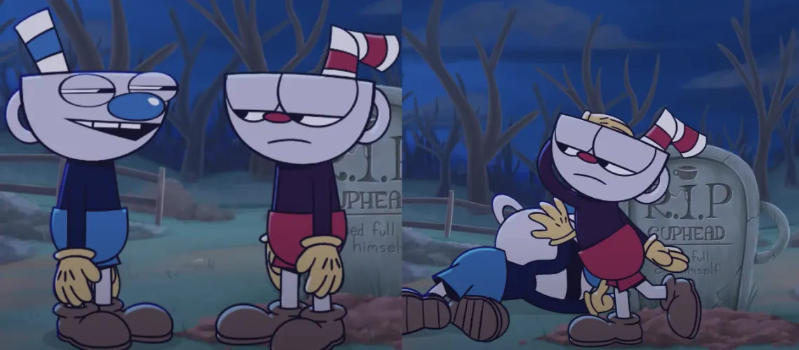 Cuphead Slaps Mugman 