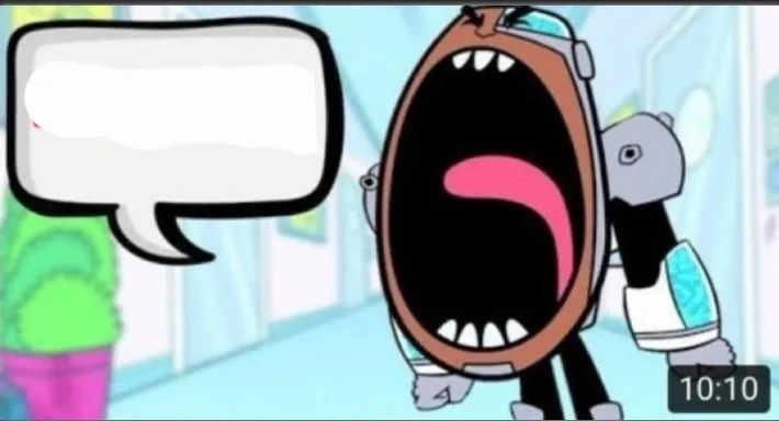 Cyborg Shouting Blank 