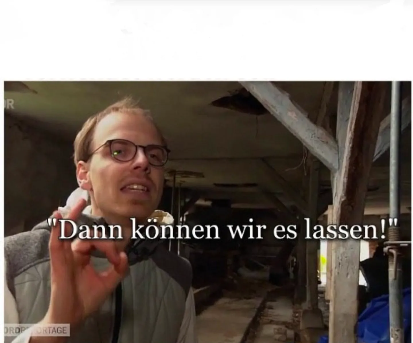 Dann können wir es lassen