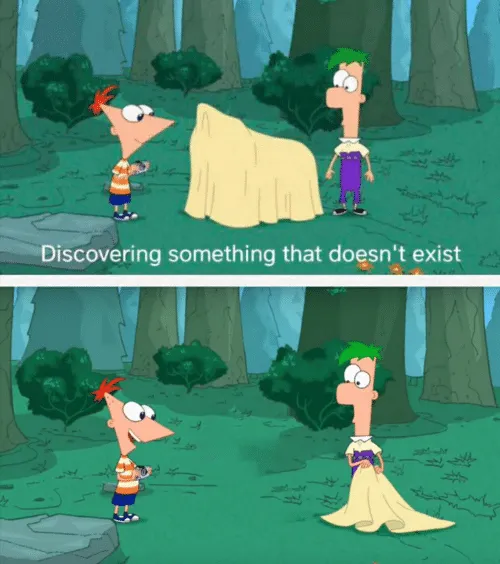 Discovering something that doesn't exist 