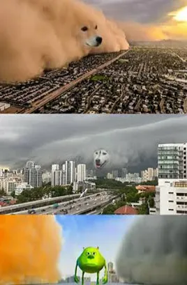 Doge cloud vs. husky cloud 