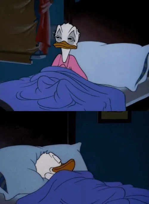 Donald duck wake up 
