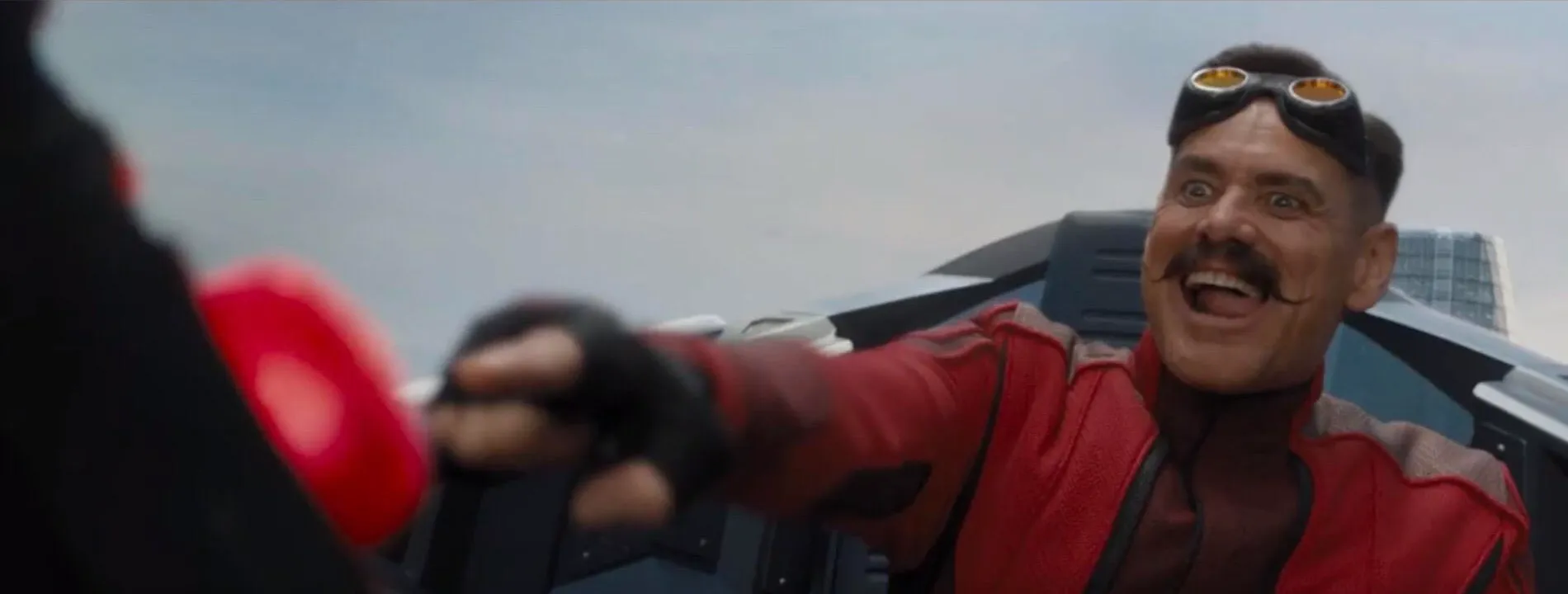 Dr. Robotnik pushing button 
