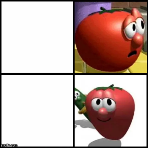 Drake meme (Veggietales) 