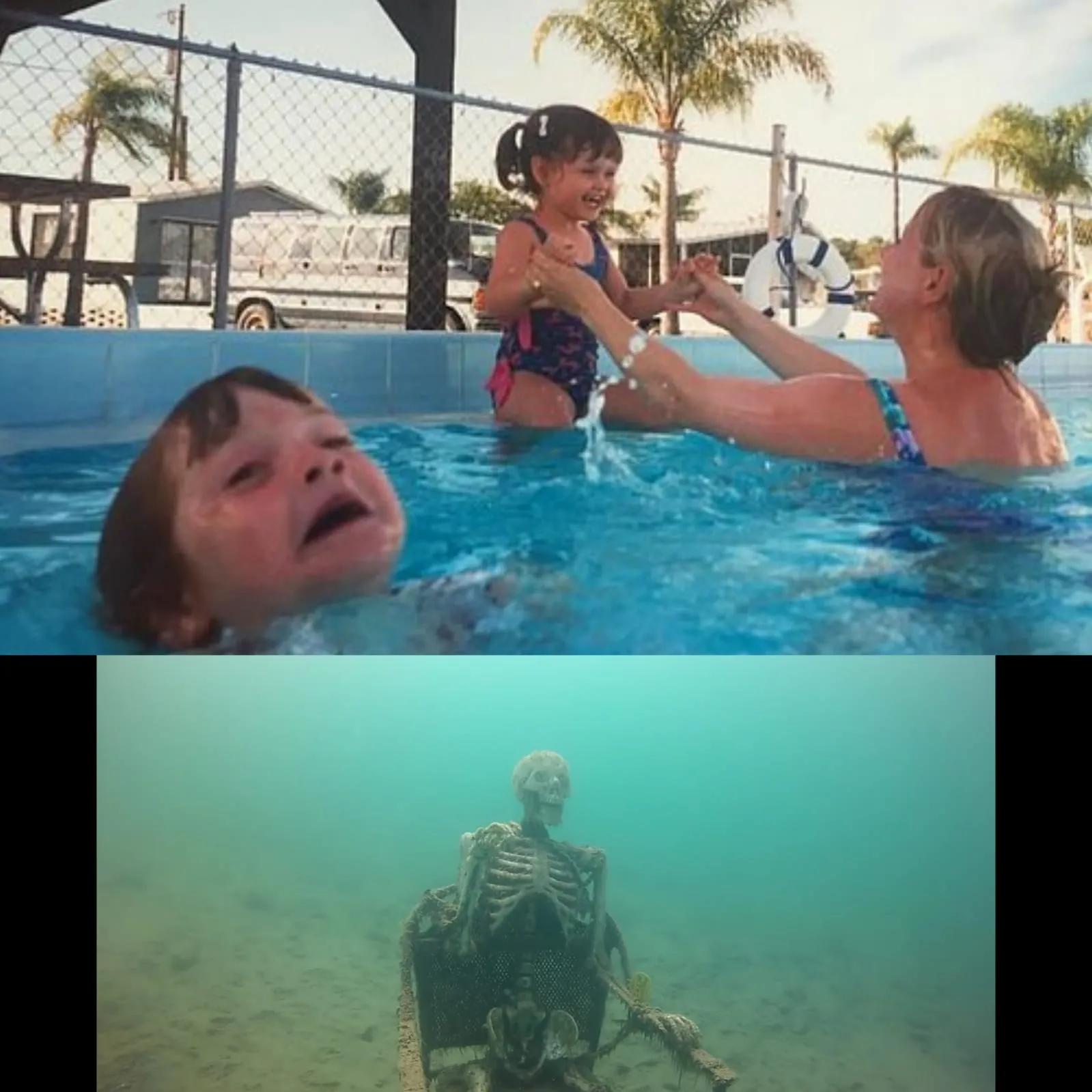 Drowning Kid Skelleton 