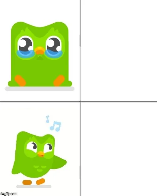 Duolingo Drake meme 