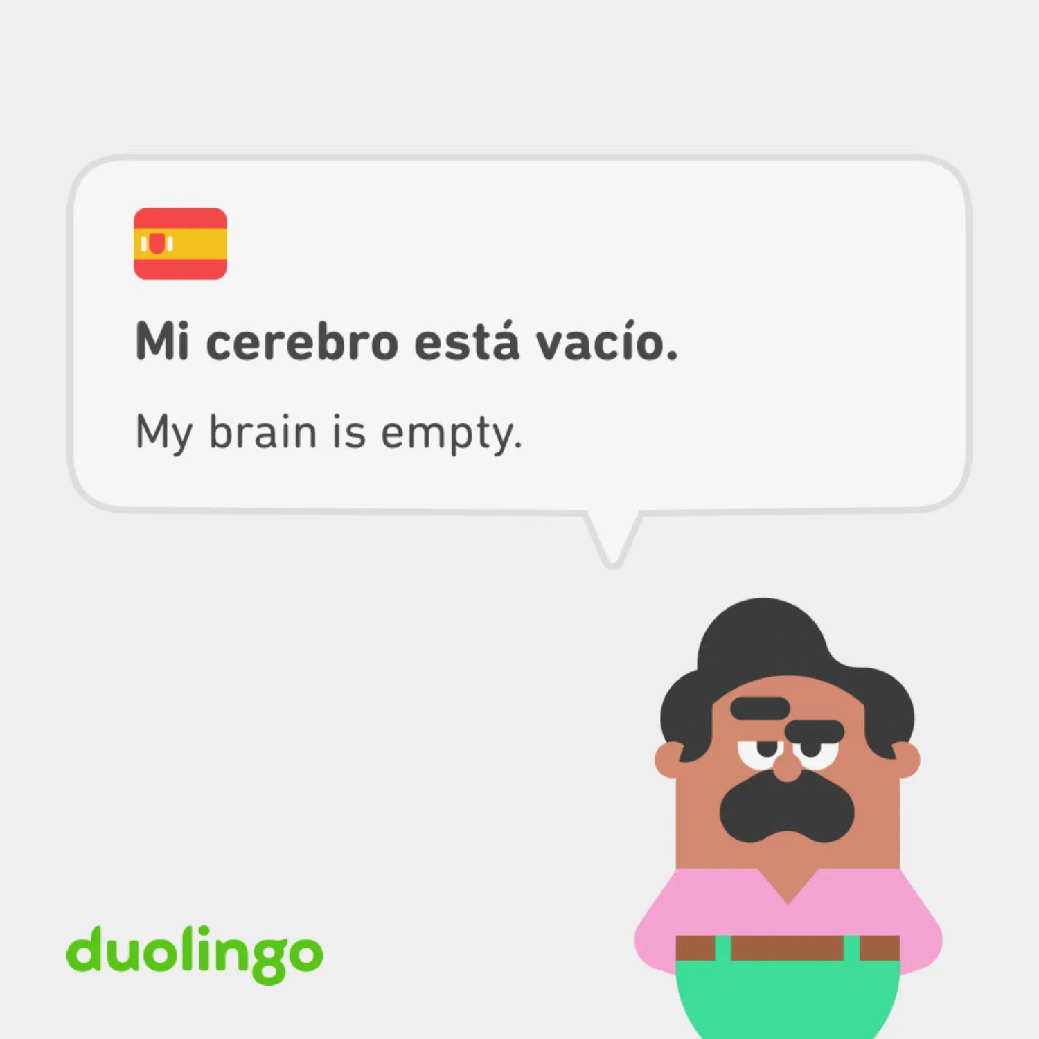 Duolingo My Brain Is Empty 