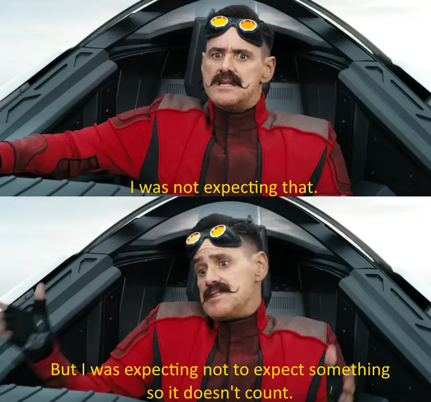Eggman: "I was not expecting that" 