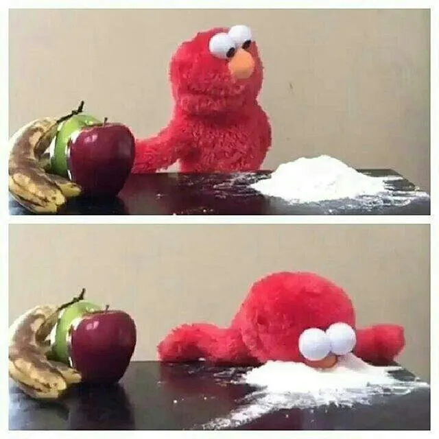 Elmo eats sugar 