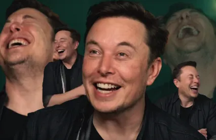 Elon Musk Laughing 