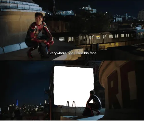 Every where I go I see his face 