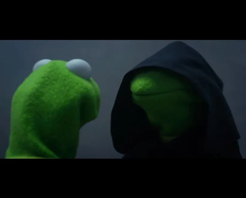 Evil Kermit Meme 