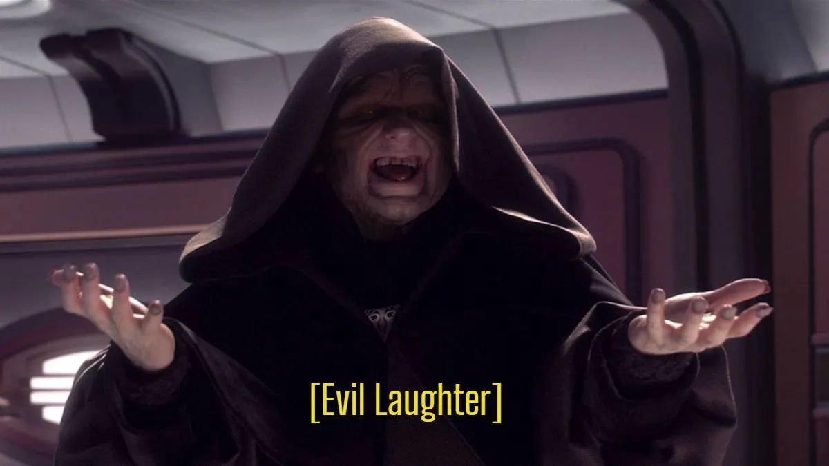 Evil laughter 