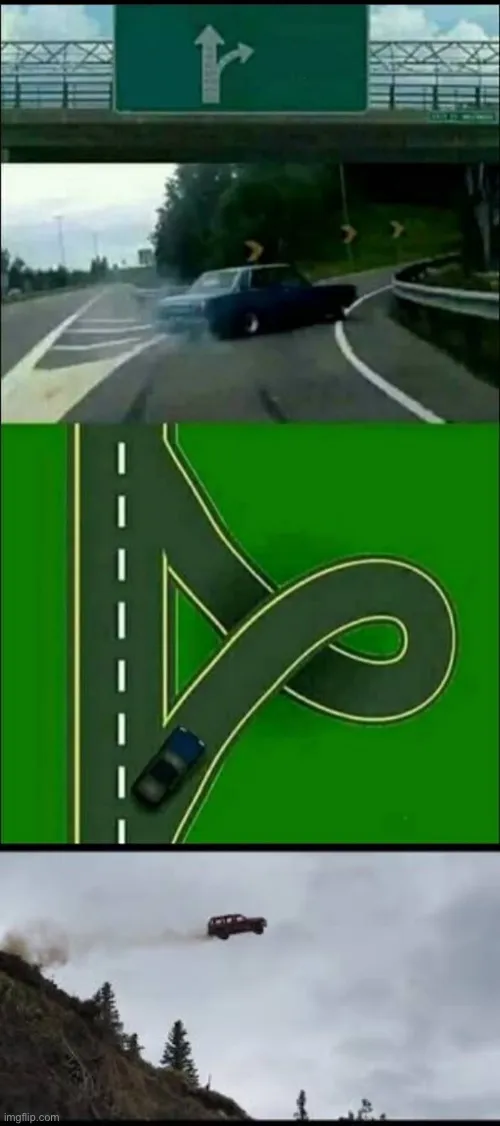 Exit off 12 ramp loop death 