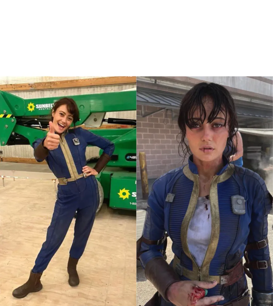 Fallout Lucy Before and After