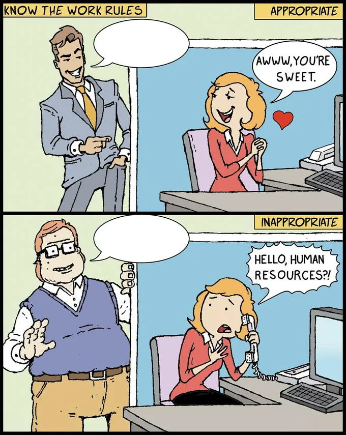 Flirting vs harrasment 