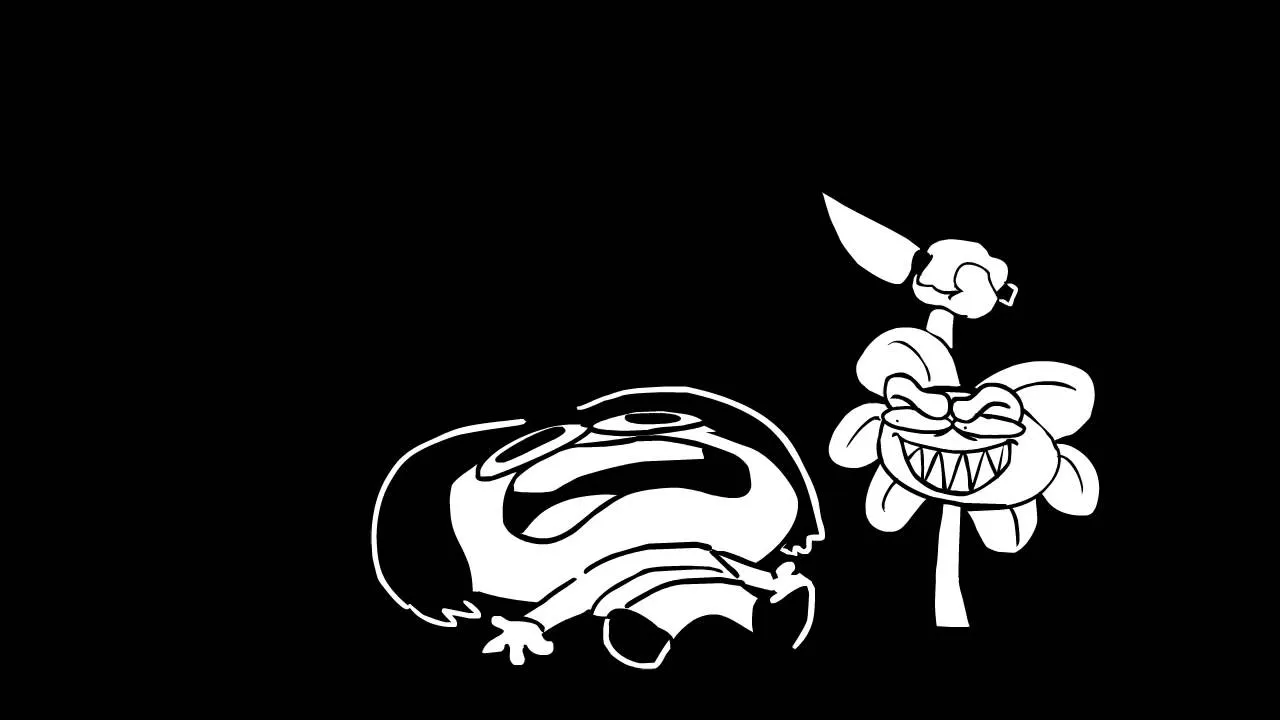 Flowey killing Frisk (Underpants - Undertale Parody by Sr. Pelo) 