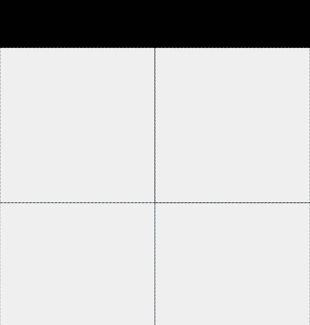 Four square template with header 